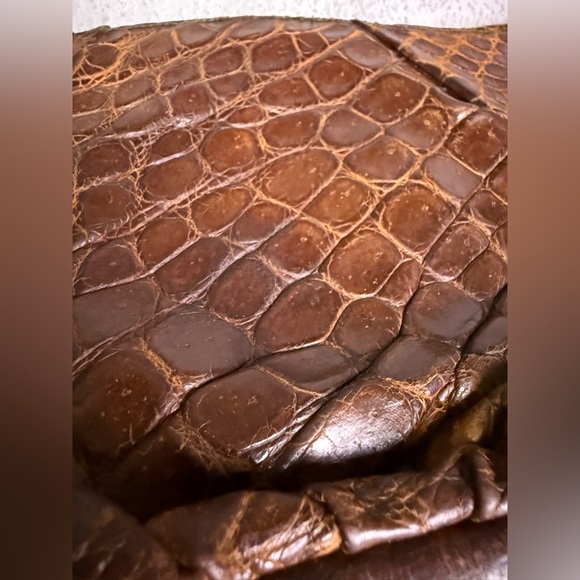 Antique salt water crocodile purse - Picture 10 of 10